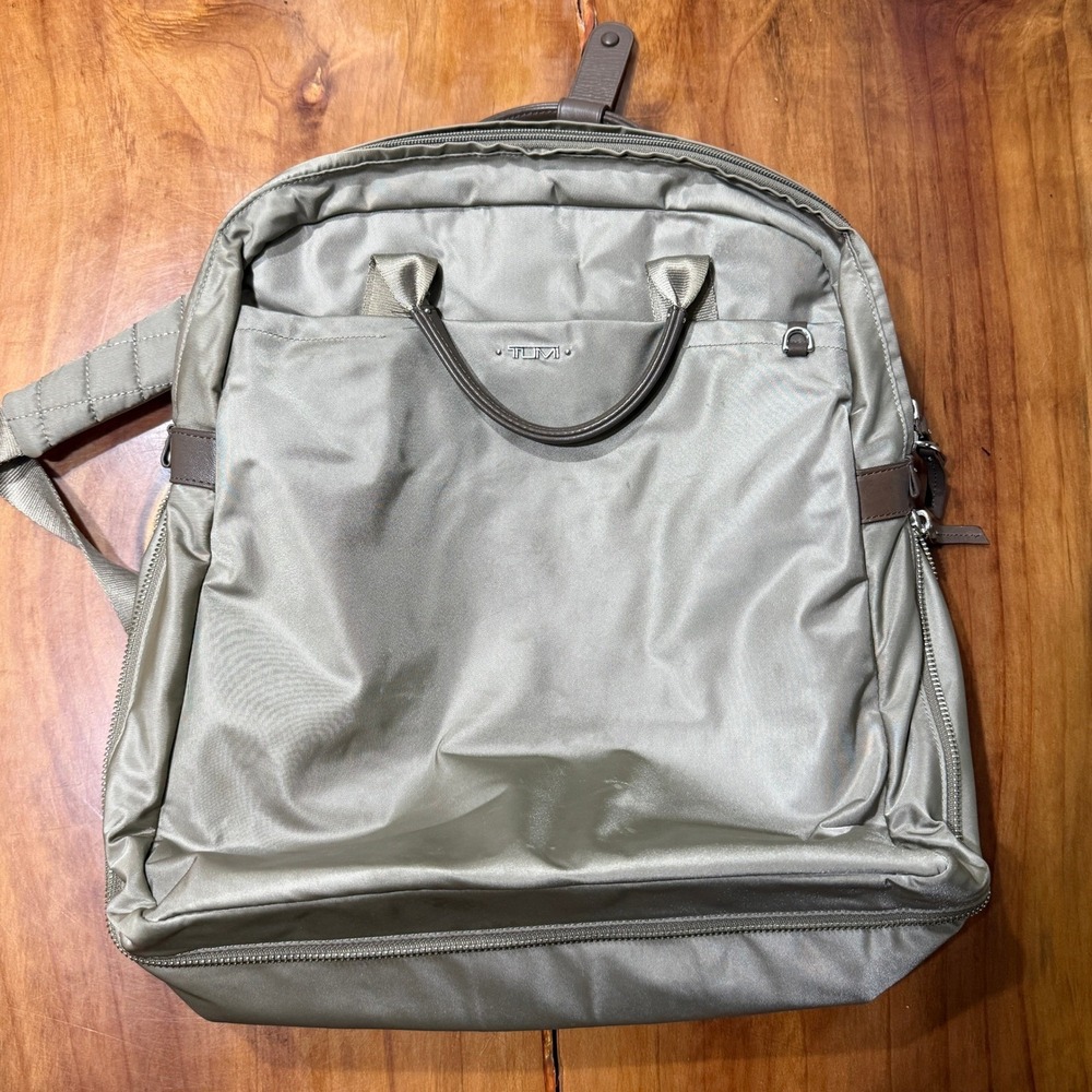 Tumi Voyageur Ascot Backpack Travel Pack Pouch Brown Zip